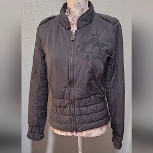 Diesel Women's Charcoal Bomber Jacket